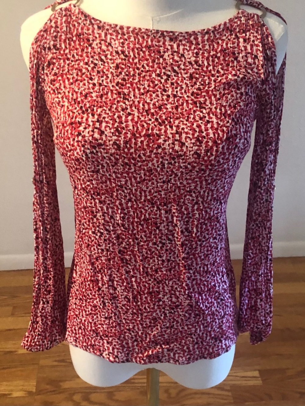 JM Collection Cold Shoulder Blouse